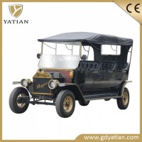 Guangzhou Exalted Four Wheeler Electric Passenger Sightseeing Golf Cart