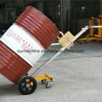 Portable 450kg Manual Drum Lift Truck with Low Price, Mini Oil Drum for Warehouse De450d