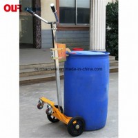 China Supplier Stocked 450kg Capacity Industrial 4 Wheel Drum Trucks De450d