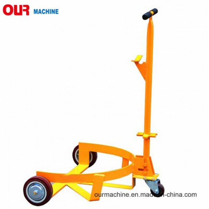 Low-Profile Drum Caddie with Bung Wrench Handle and Poly-on-Steel Wheel, Steel, 21-5/8" Length, Image1