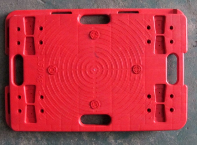 150kgs Red Color Plastic Splicing Tortoise Tablet Trolley Turtle Hand Truck Image1
