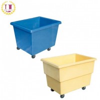 Commercial Plastic Laundry Cart with Wheels