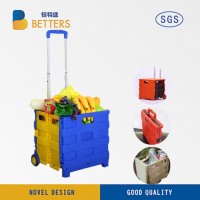 Colored Plastic Foldable Shopping Cart