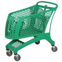 Hot Sell Plastic Basket Supermarket Shopping Trolley Cart