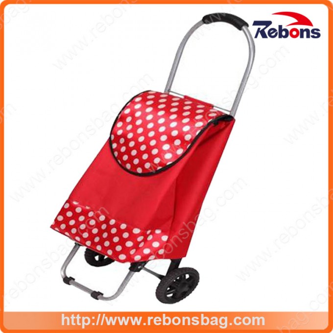 Allover Printed Child Size Shopping Cart Kids Plastic Shopping Cart Image1