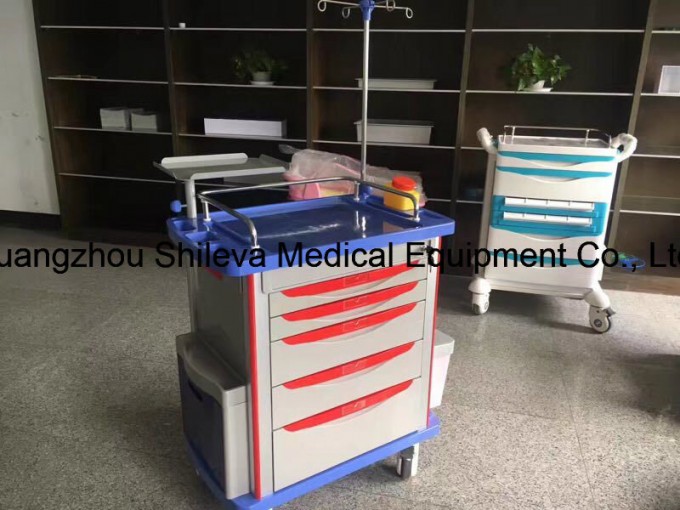 Stainless Steel /ABS Plastic Fast Delivery Hospital Cart /Medical Trolley Image1