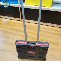 Fashion Plastic Folding Supermarket Storage Cart