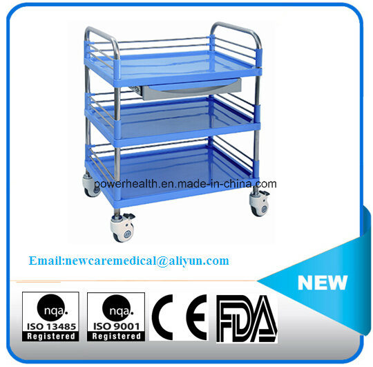 stainless Steel Chrome Plastic Treatment Trolley Image1
