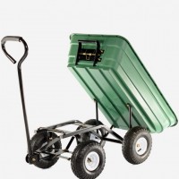 Plastic Tray 4 Wheel Tipping Garden Cart