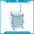with IV Pole Hospital Plastic Economic Trolley Cart Image1
