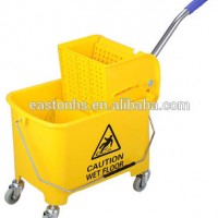 Strong Plastic Material Hotel Tilt Truck Cleaning Cart