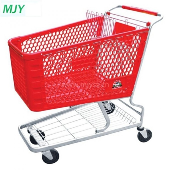 160 Liters Supermarket Plastic Shopping Cart Image1