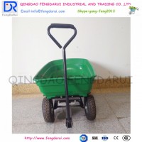 Four Wheels Dump Plastic Ttray Garden Tools Cart Tc2145
