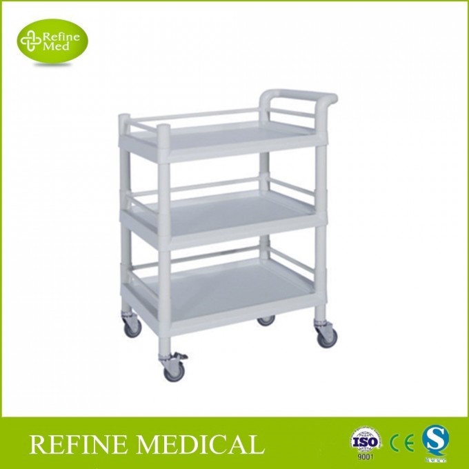 E-33 Adopt Hospital Furniture ABS Plastic Utlity Trolley  Image1