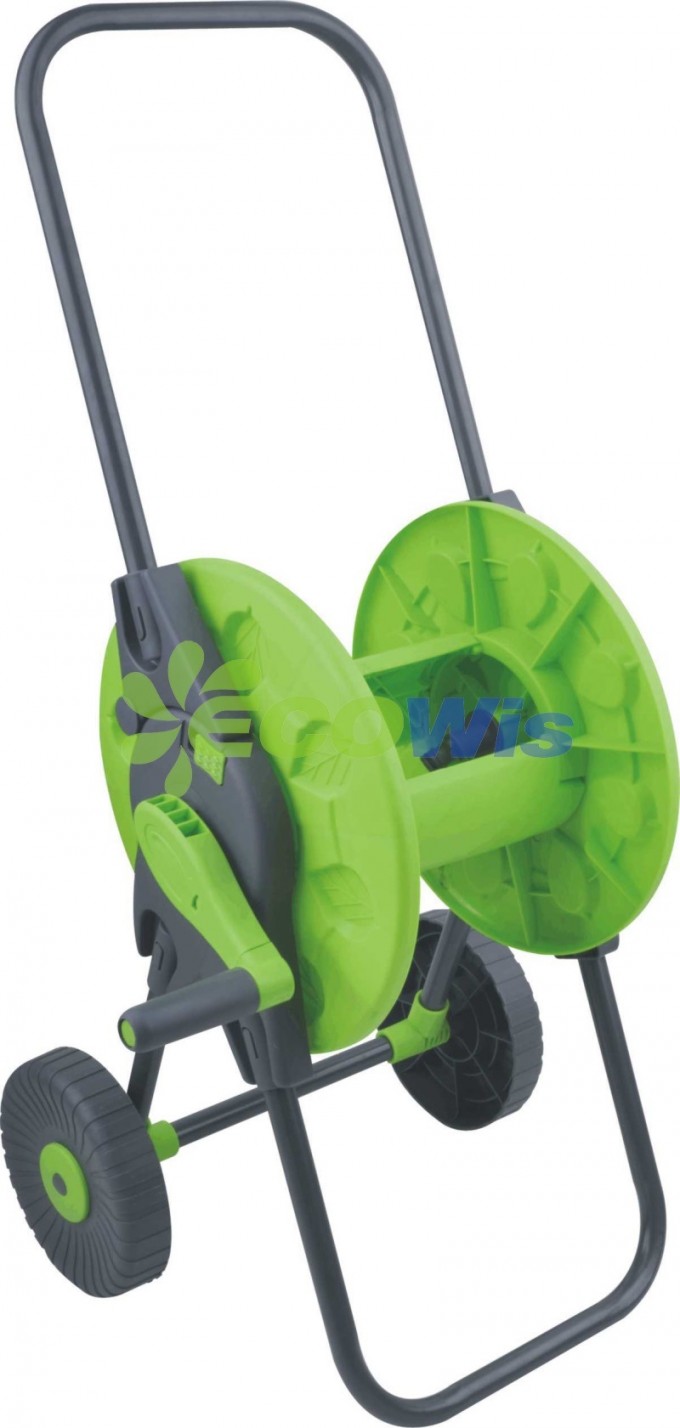 Plastic Foldable-Handle Garden Hose Reel Cart (HT1376B) Image1