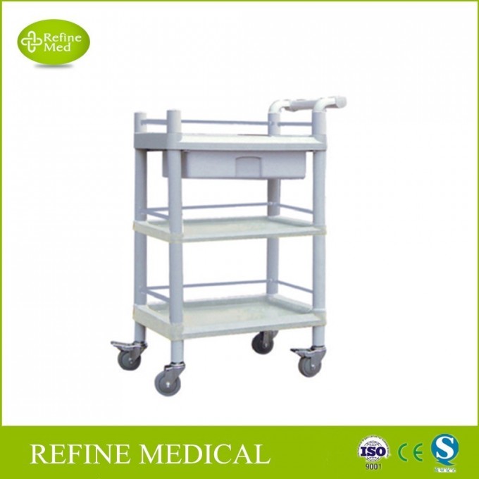 E-34 Adopt Hospital Furniture ABS Plastic Utlity Trolley Image1