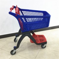 New Design Trolley Supermarket High End Plastic Shopping Cart