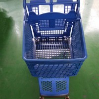 Hot Selling Luxury Supermarket Plastic Shopping Trolley Cart From China