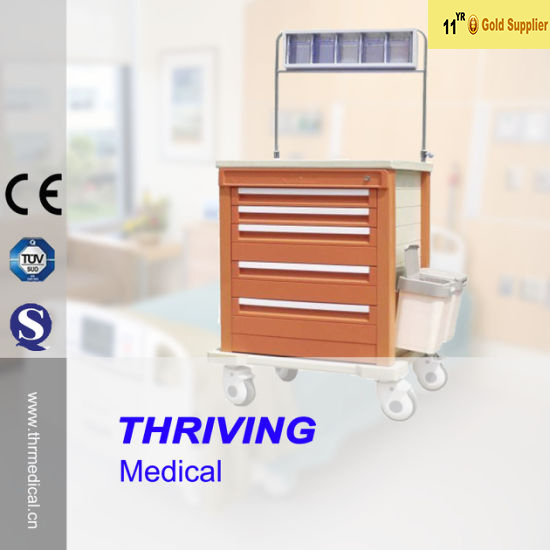ABS Plastic Medical Anesthesia Trolley (THR-AT-60005B) Image1