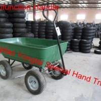 Green Plastic Garden Dump Cart