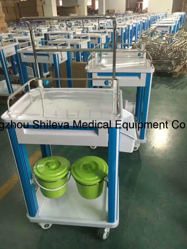 Hospital ABS Plastic Anesthesia Emergency Medical Trolley Cart Price Image1
