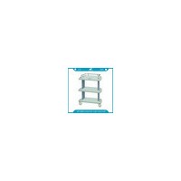 with Ss Guardrails Three Layers High Quality Plastic Utility Cart