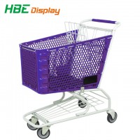 Liquor Store European Plastic Shopping Cart Trolley
