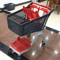 Chinese Supplier New Style Folding Full Plastic Shopping Cart