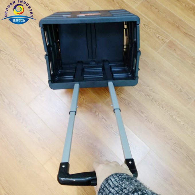 Plastic Foldable Shopping Cart Home Use Image1