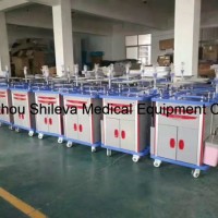 Hospital ABS Plastic Stainless Steel Dressing Medical Trolley Price