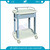 Hospital Luxurious Plastic Dressing Trolley Price with Four Noiseless Casters Image1