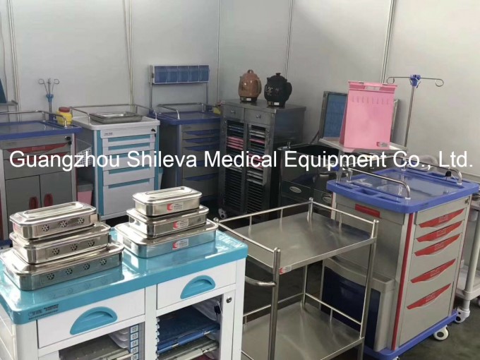 Stainless Steel ABS Plastic Medical Cart / Hospital Dressing Trolley Image1