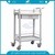 2 Layers ABS Plastic Utility Medical Cart with Drawer Image1