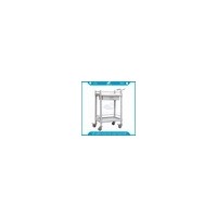 2 Layers ABS Plastic Utility Medical Cart with Drawer