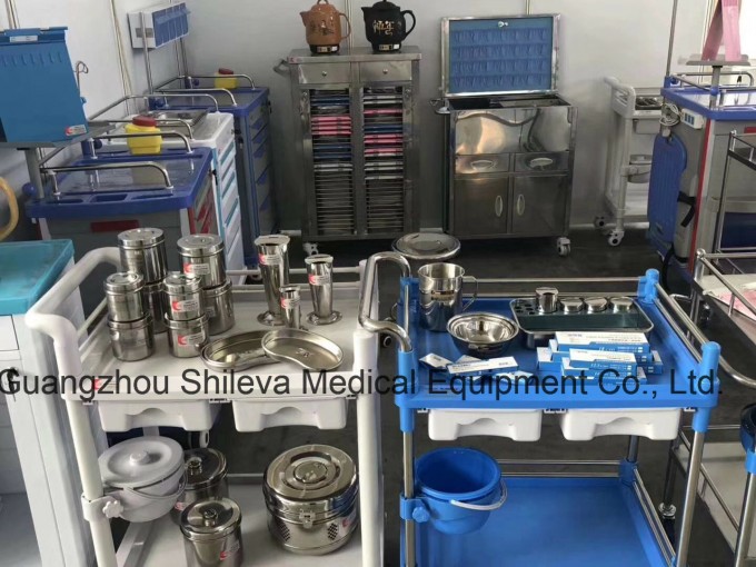 ABS Plastic Hospital Factory Supply Anesthesia Cart Drug Trolley Image1