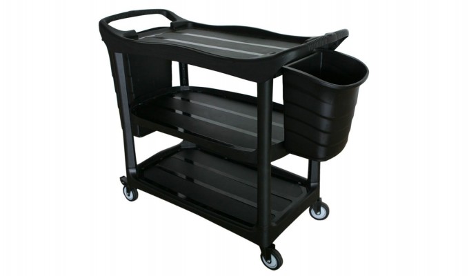 Plastic Utility Cart with Bucket for Service Image1