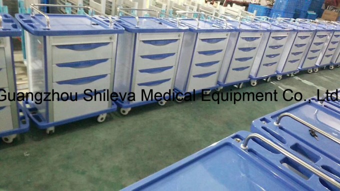 Factory Direct Stainless Steel Plastic and Steel Nursing Medical Trolley Image1