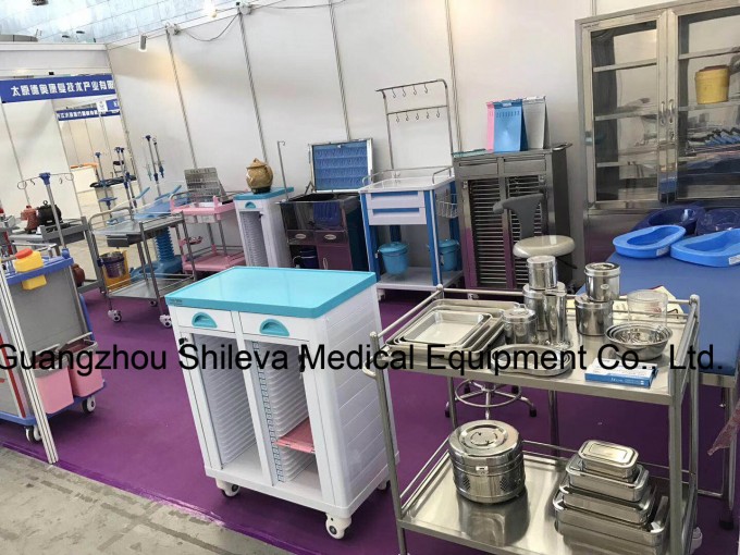 ABS Plastic Factory Direct Price Medical Stainless Steel Trolley Cart Image1