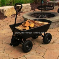 Gorilla Carts Heavy-Duty Garden Poly Dump Cart with 2-in-1 Convertible Handle
