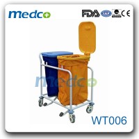 Double Bin Foot Step Cleaning Trolley