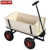 Tc1812m Beach Wooden Kids Wagon Tool Cart with Hood Image1
