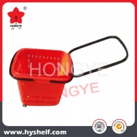 Rolling Supermarket Basket Cart with Hand Cash
