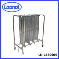 Ln-1530604 ESD Stainless Steel Trolley / ESD Turnover Cart / Antistatic PCB Plates Storage Trolley