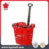 Rolling Basket Supermarket Shopping Basket Cart