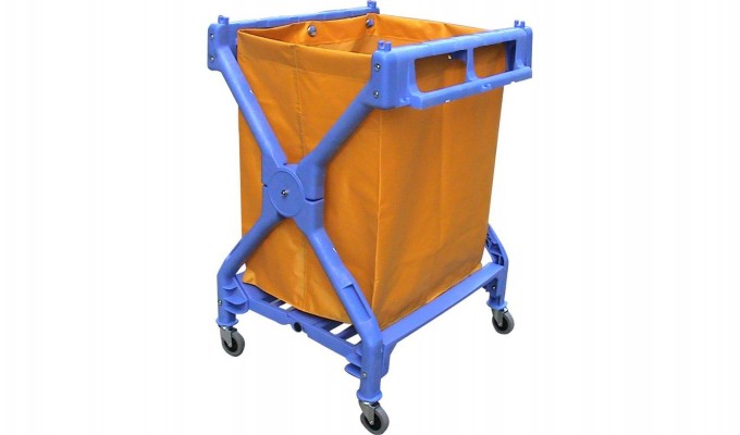 Plastic Laundry Cart for Hotel Guestroom Cleaning Image1