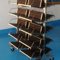 Ln-1530605 Antistatic Storage Circulation Boxes ESD Dolly ESD Magazine Rack Trolley