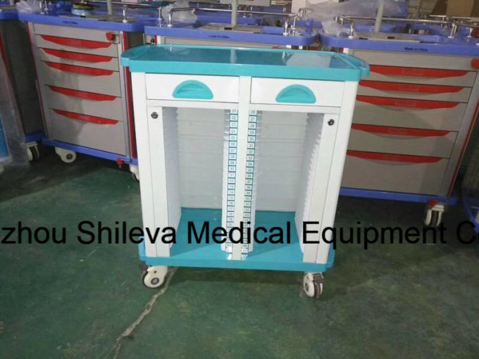 Factory Direct ABS Plastic Medicine Emergency Trolley Drug Cart Image1