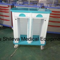 Factory Direct ABS Plastic Medicine Emergency Trolley Drug Cart