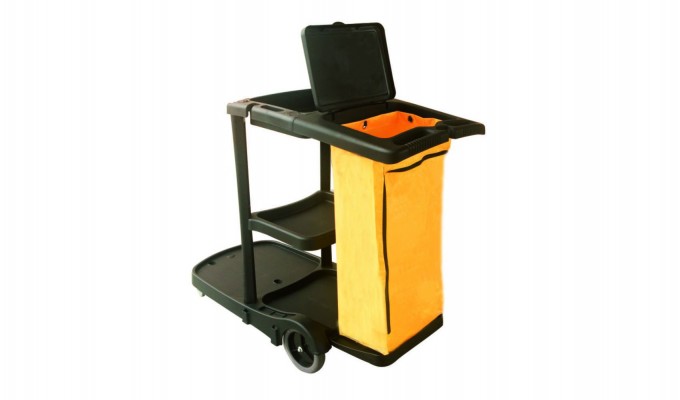 New Style Plastic Janitor Cart with Cover Image1