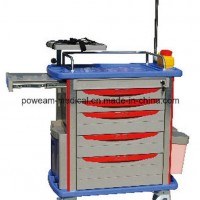 Hospital Room Medical Furniture High Quality Medical Emergency Trolley (ET-6)
